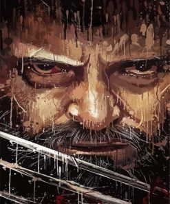 Logan Wolverine paint by numbers