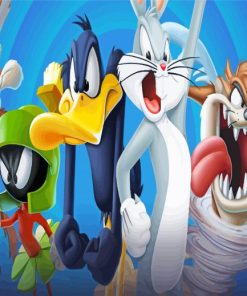 Looney Tunes Cartoon Character paint by numbers