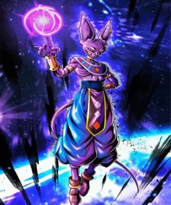 Lord Beerus Dragon Ball paint by number