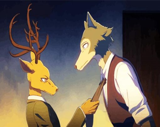 Louis And Legosi Beastars paint by number