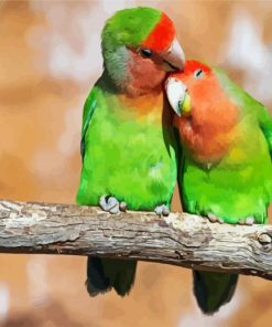 Lovely Lovebirds paint by numbers