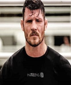 MMA Player Micheal Bisping paint by number