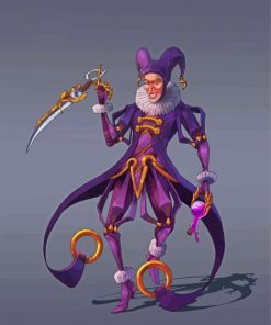 Mad Jester paint by numbers