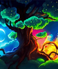 Magical Tree paint by numbers