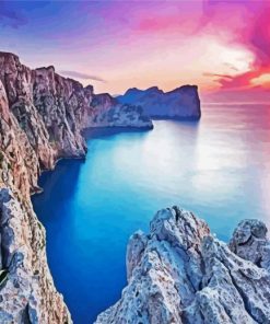 Majorca Island At Sunset paint by number