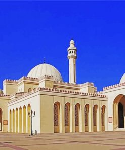 Manama Bahrain Al Fateh Grand Mosque paint by number