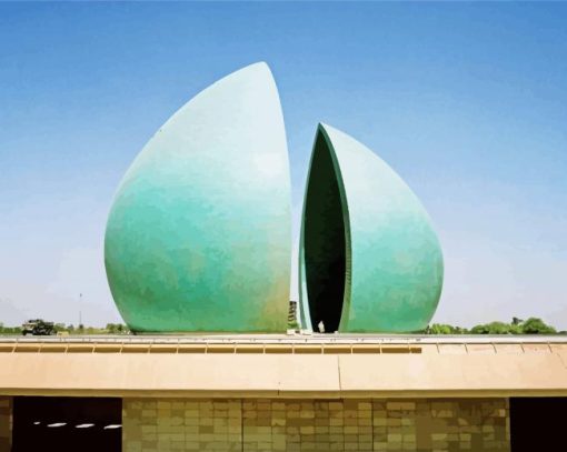 Martyr Monument Baghdad paint by number