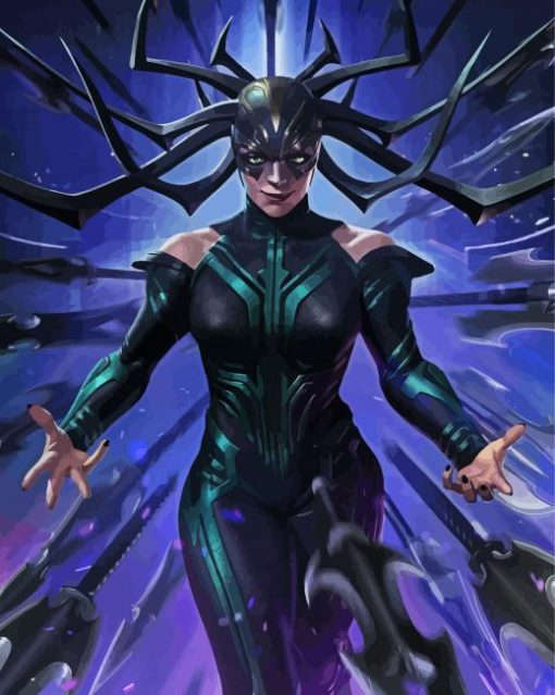 Marvel Hela paint by numbers