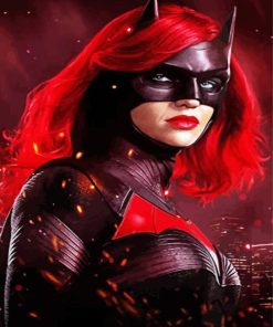 Masked Batwoman paint by numbers