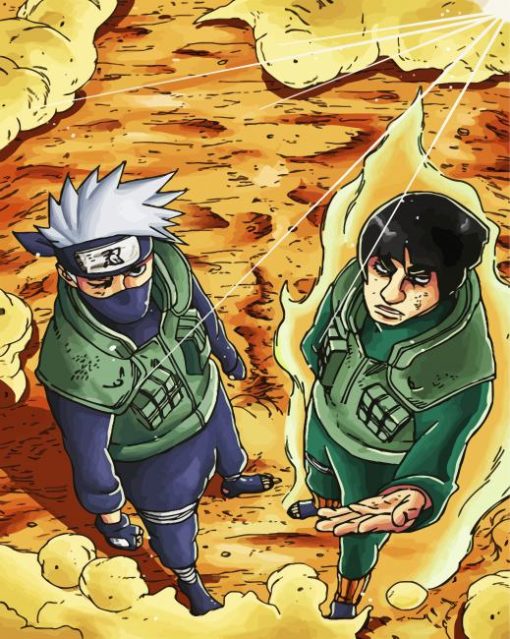Might Guy And Kakashi paint by number