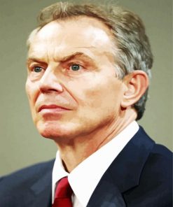 Minister Tony Blair paint by numbers
