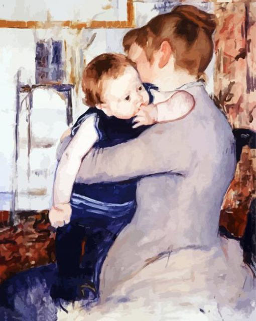 Mother And Child By Cassatt paint by number