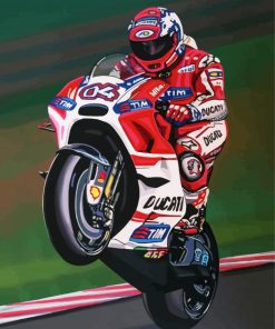 Motorcycle Racing paint by number
