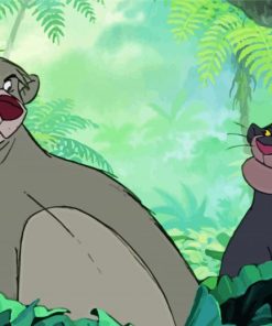 Mowgli And Baloo paint by number