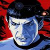 Mr Spock Star Trek Illustration paint by numbers