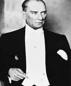 Mustafa Kemal Ataturk President Of Turkey paint by numbers