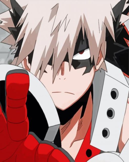 My Hero Academia Character Bakugo paint by number