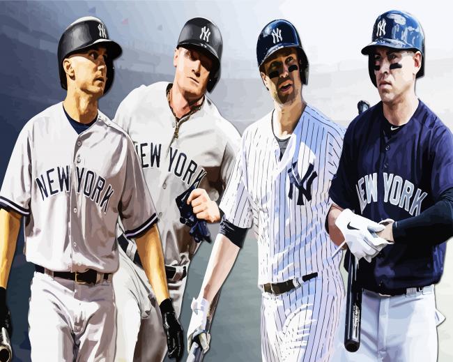 New York Yankees Team Paint By Numbers - PBN Canvas