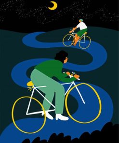 Night Cycling paint by number