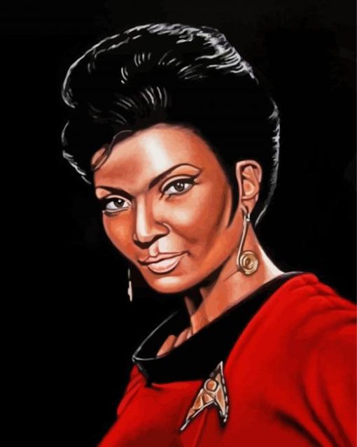 Nyota Uhura Star Trek paint by numbers