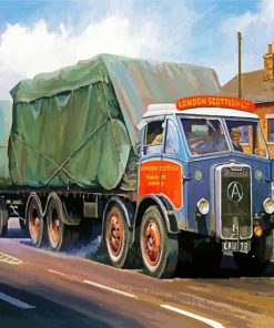 Old Vintage Lorry paint by number