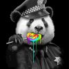 Panda Eating Lollipop paint by numbers