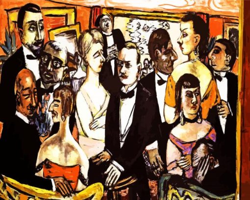 Paris Society By Max Beckmann paint by number