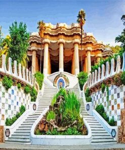 Park Guell Barcelona paint by numbers