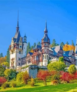 Peles Castle Romania Paint by numbers