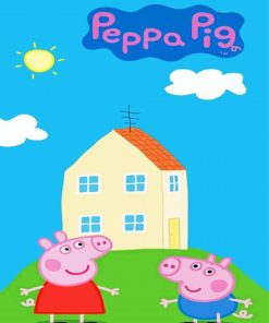 Peppa Pig House paint by number