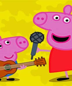 Peppa Pig Kids Painting by Numbers for Child Design With Peppa Wall Decor  Own Picture Paint by Numbers Kids Gift Set DIY Oil Painting JD0007 
