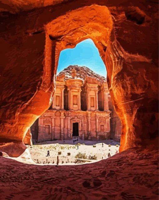 Petra Historical Place paint by number