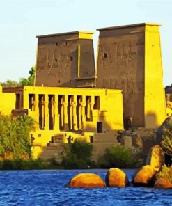 Philae Aswan Egypt paint by numbers