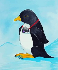 Photographer Penguin paint by number