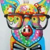 Pig With Glasses paint by number