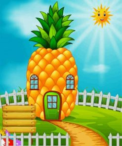 Pineapple House paint by number