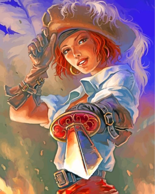 Pirate Girl Arts paint by numbers