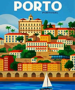 Porto Poster paint by number