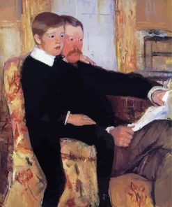 Portrait Of Alexander Cassat And His Son By Cassat paint by number