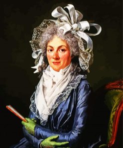 Portrait Of Madame De Genlis Guiard paint by number
