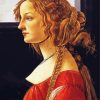 Portrait Of A Young Woman By Botticelli paint by numbers