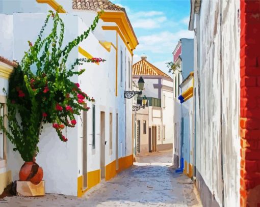 Portugal Faro Streets paint by numbers