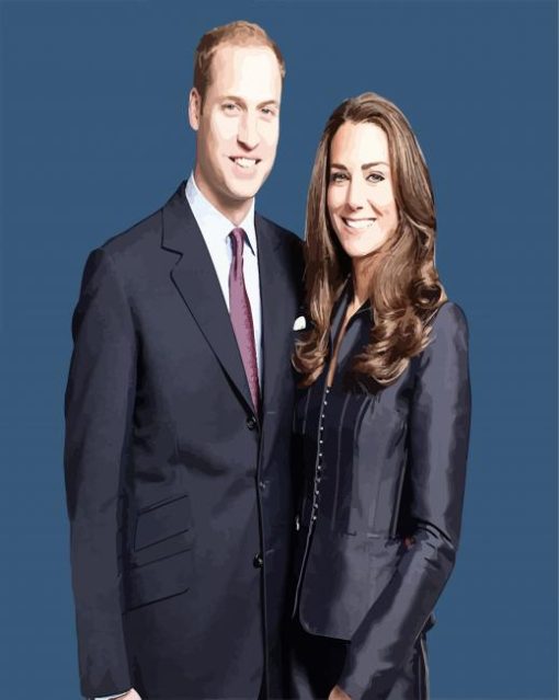 Prince William And Kate paint by number