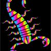 Rainbow Scorpion paint by number