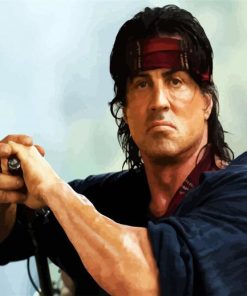 Rambo Film paint by number