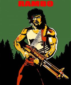 Rambo Illustration paint by number