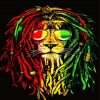 Rasta Lion paint by number