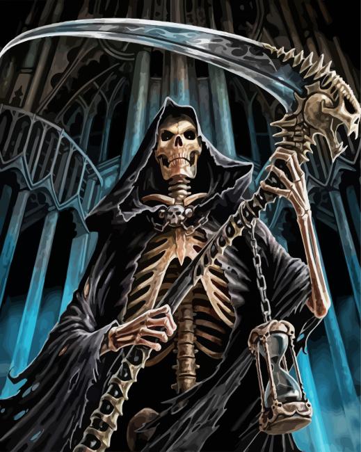 The Grim Reaper Paint By Numbers 