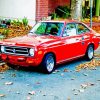 Red Classic Datsun paint by numbers