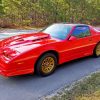 Red Firebird Car paint by number